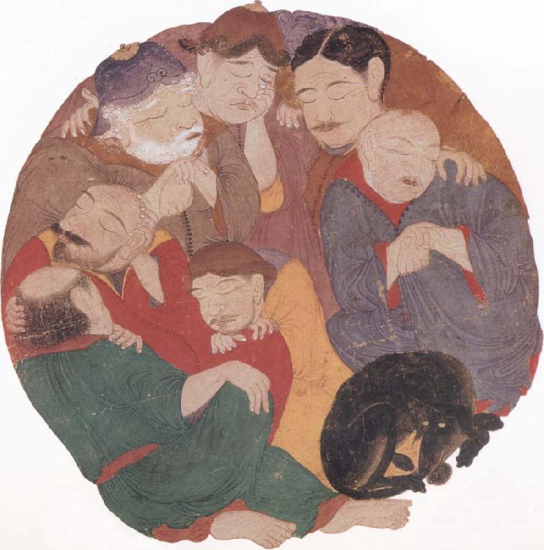  The Seven Sleepers in the cave of Ephesus with their dog